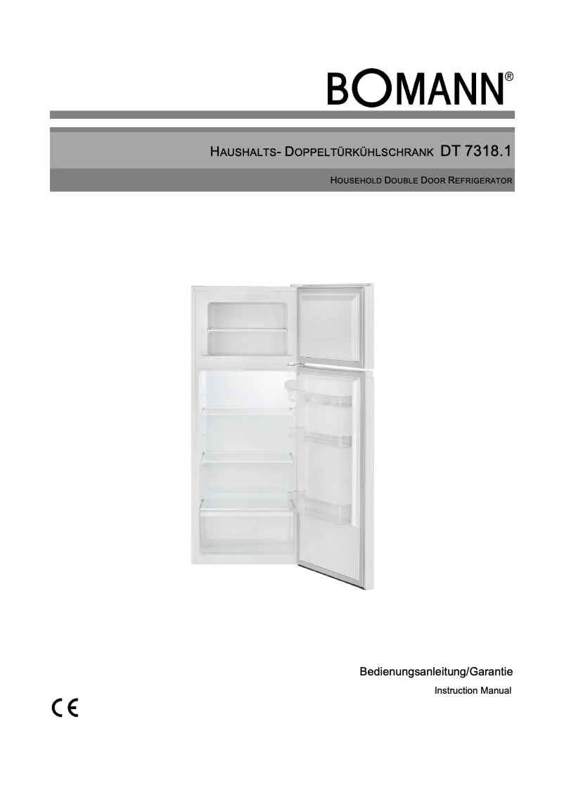 Page n°1 - Manuel utilisateur Bomann DT 7318.1