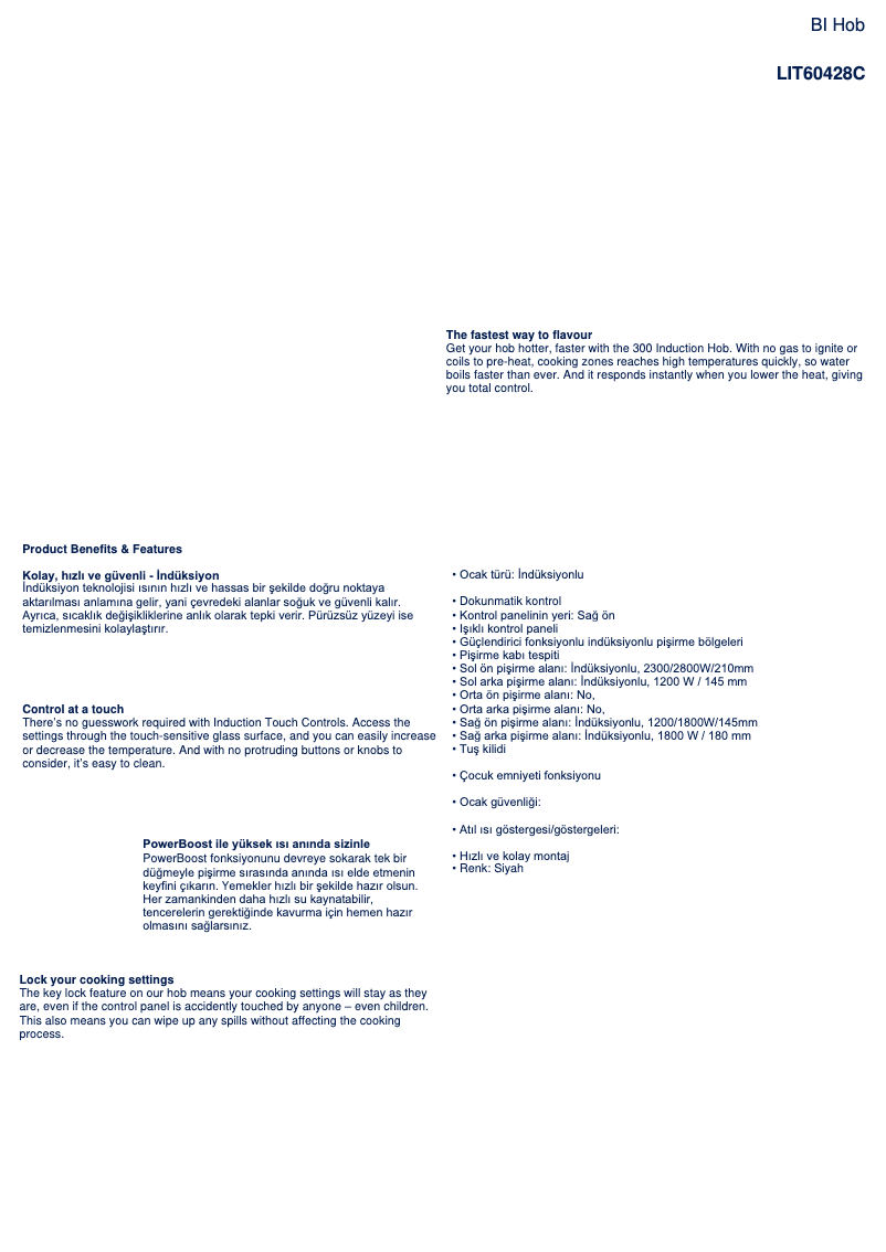 Page 1 de la notice Manuel utilisateur Electrolux LIT60428C