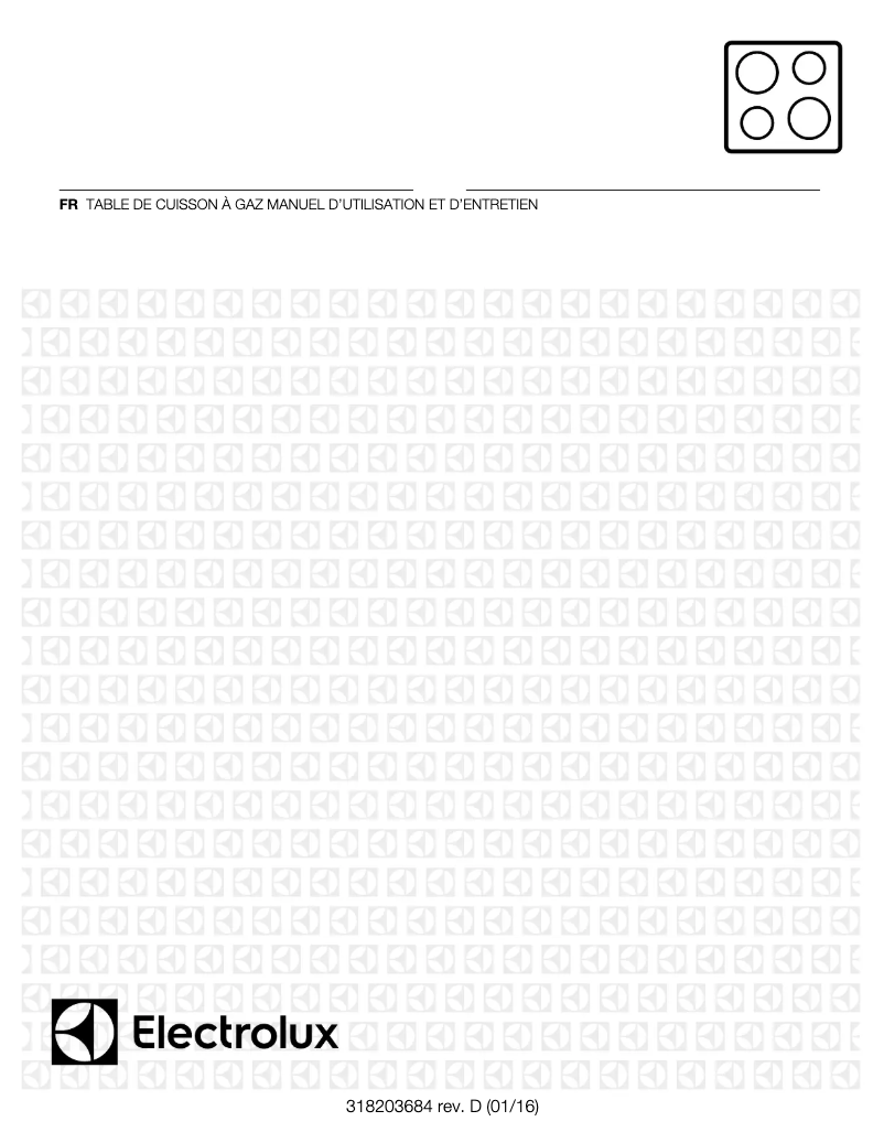 Page n°1 - Manuel utilisateur Electrolux EW30GC55PB