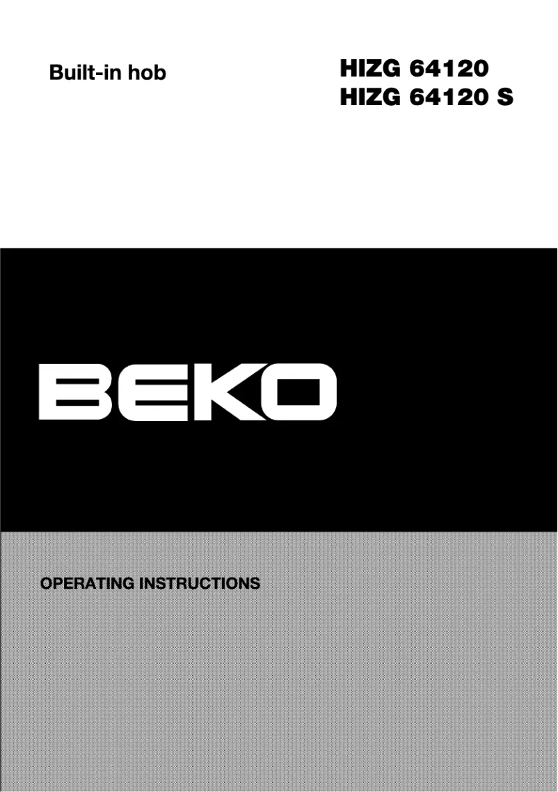 Page 1 de la notice Manuel utilisateur Beko HIZG64120