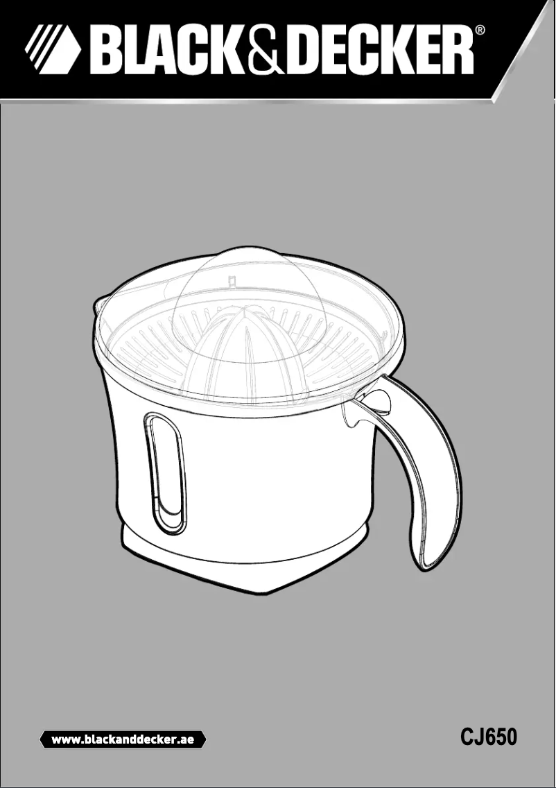 Image de la première page du manuel de l'appareil CJ650