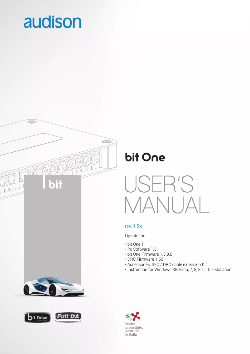 Page n°1 - Manuel utilisateur Audison bit One