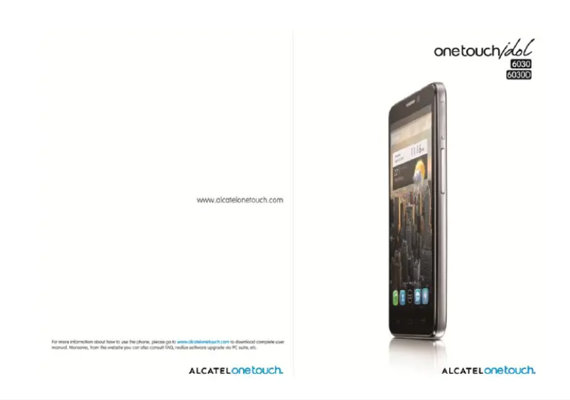 Page 1 de la notice Manuel utilisateur Alcatel One Touch Idol