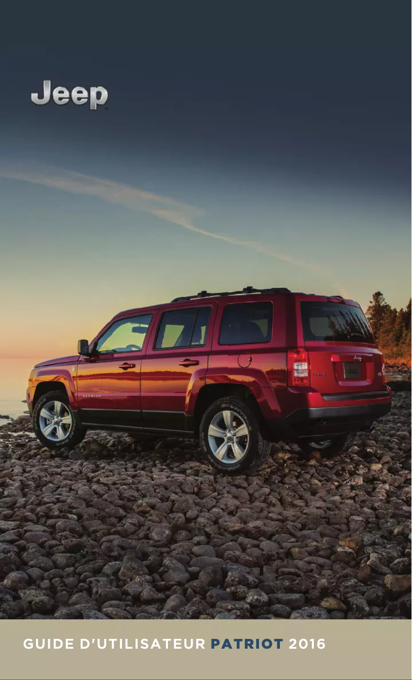 Page 1 de la notice Manuel utilisateur Jeep Patriot (2016)