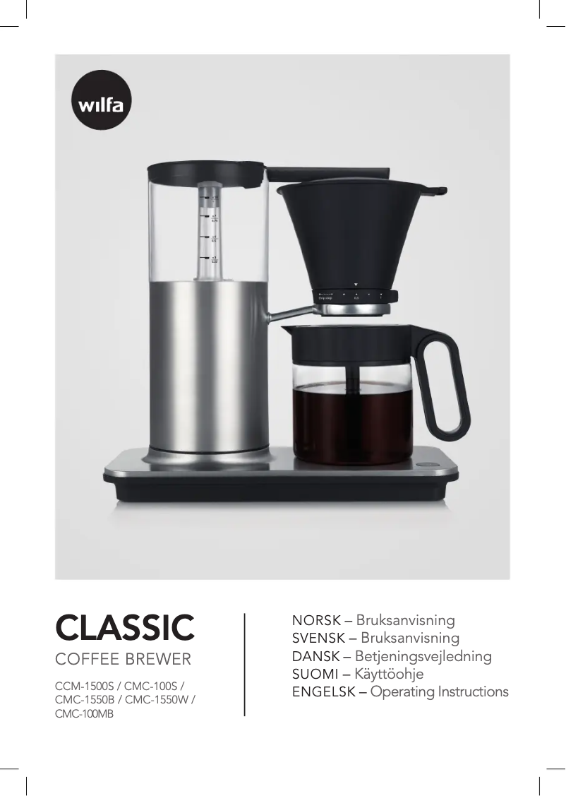 Page n°1 - Manuel utilisateur Wilfa CLASSIC CMC-100MW