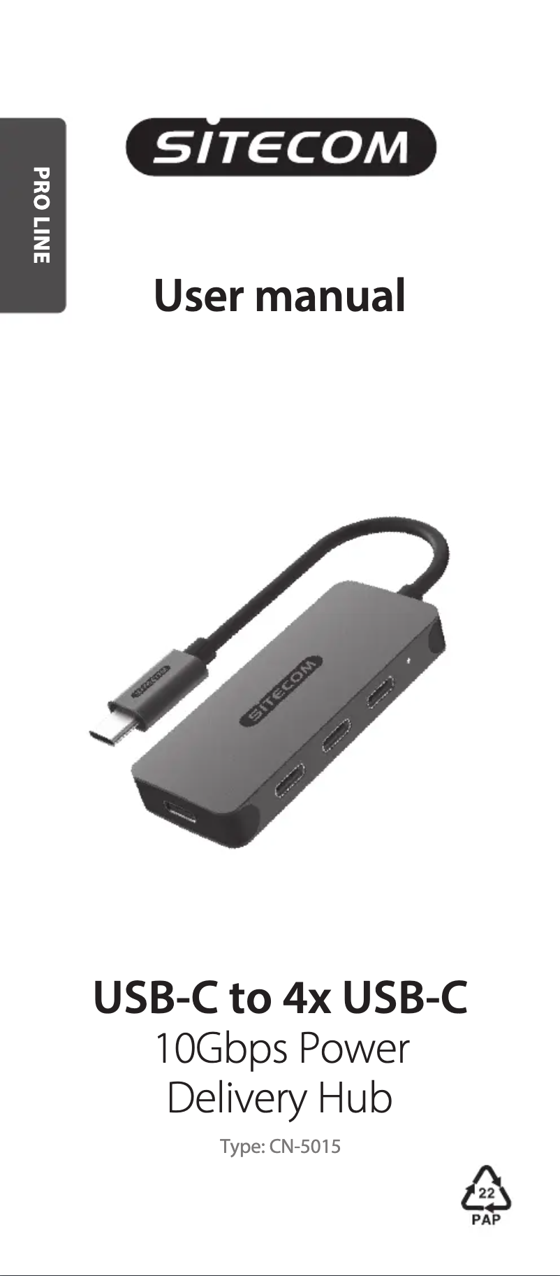 Page n°1 - Manuel utilisateur Sitecom CN-5015