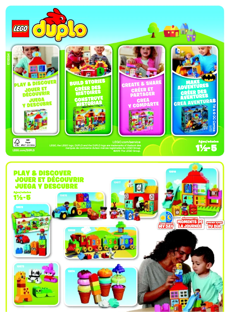 Page n°1 - Manuel utilisateur Lego Duplo 30218