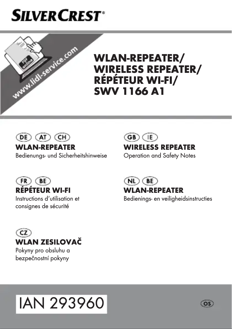 Página 1 del manual Manual de usuario SilverCrest SWV 1166 A1