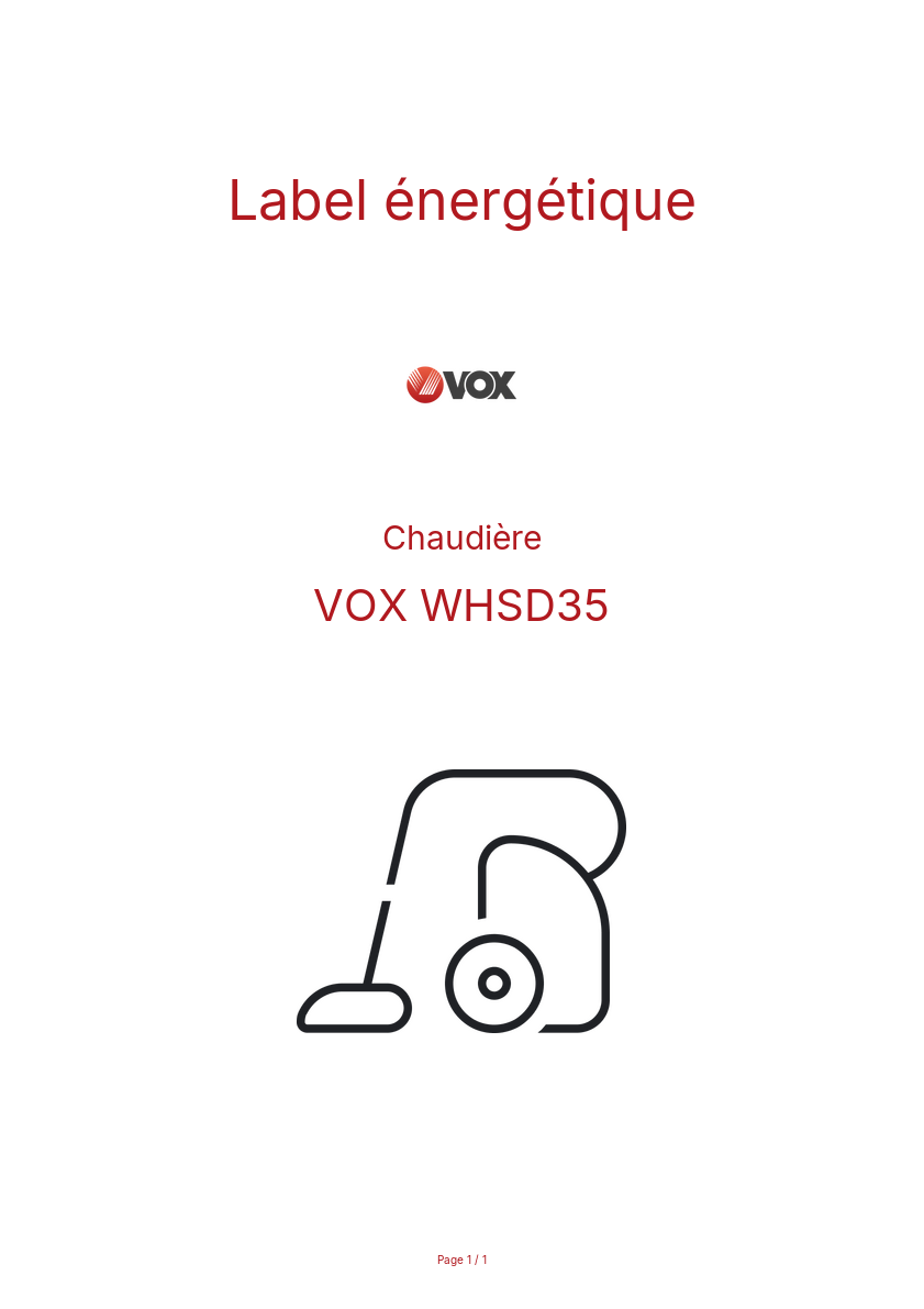 Image de la première page du manuel de l'appareil WHSD35