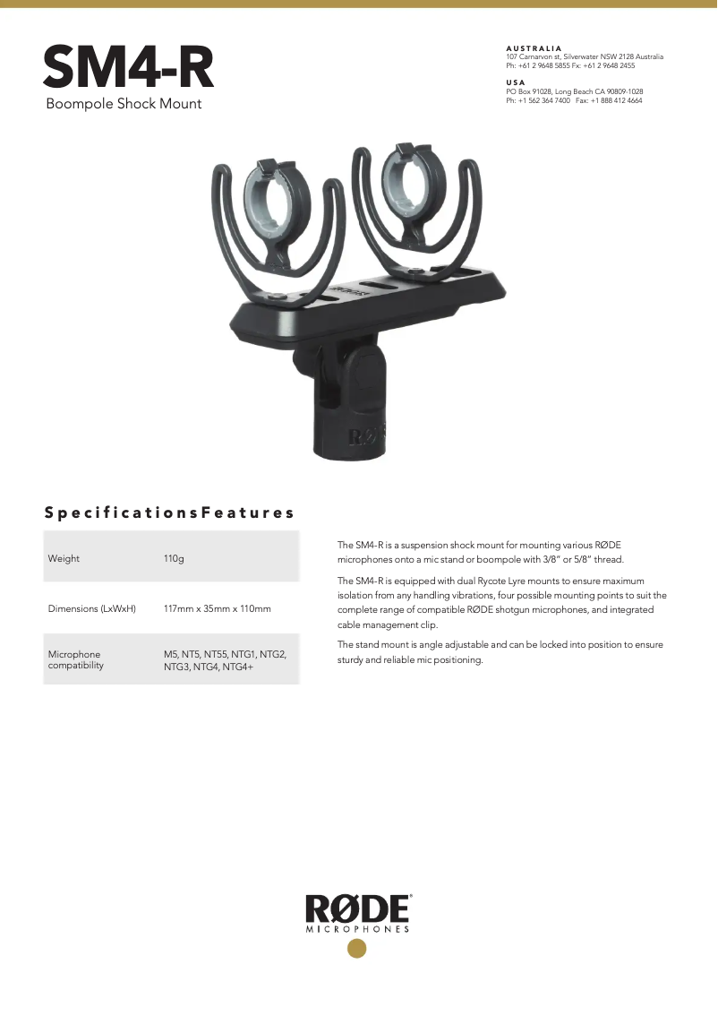 Image de la première page du manuel de l'appareil SM4-R