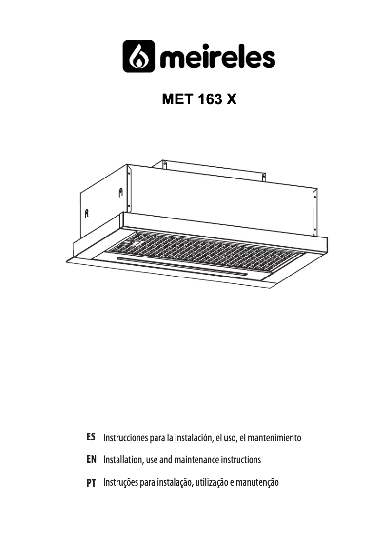 Page n°1 - Manuel utilisateur Meireles MET 163 X