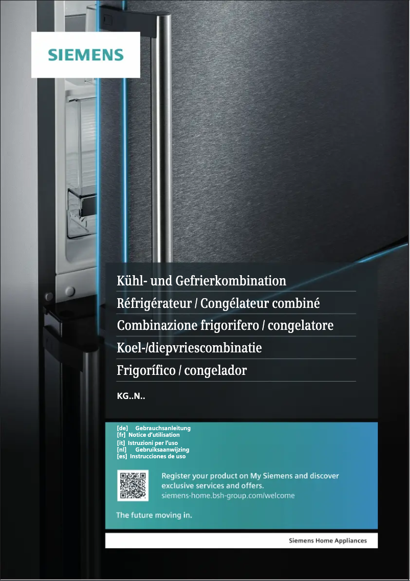 Page n°1 - Manuel utilisateur Siemens KG39NXL45