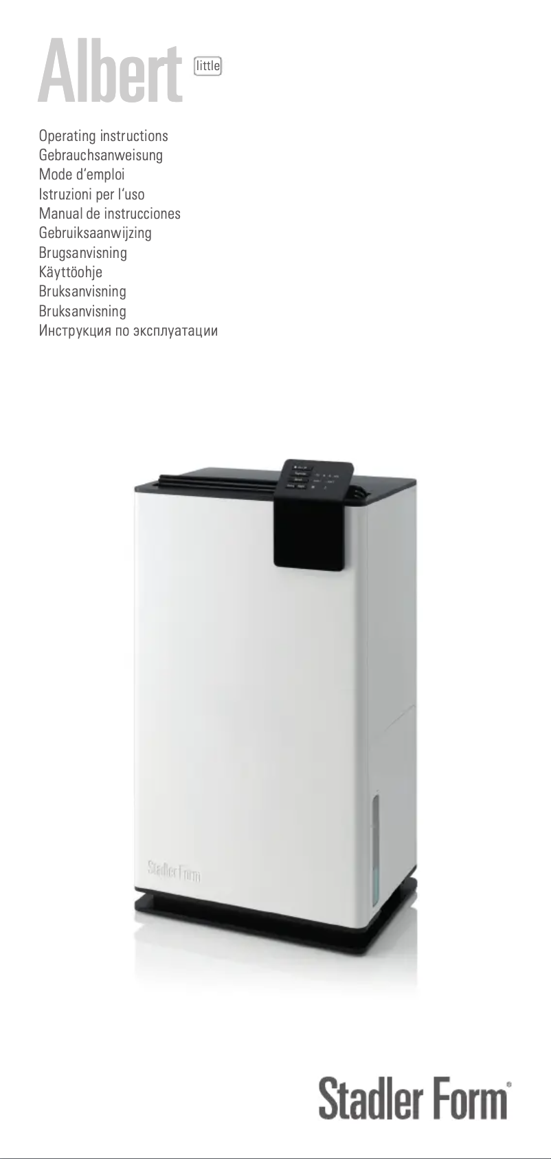 Page 1 de la notice Manuel utilisateur Stadler Form Albert little