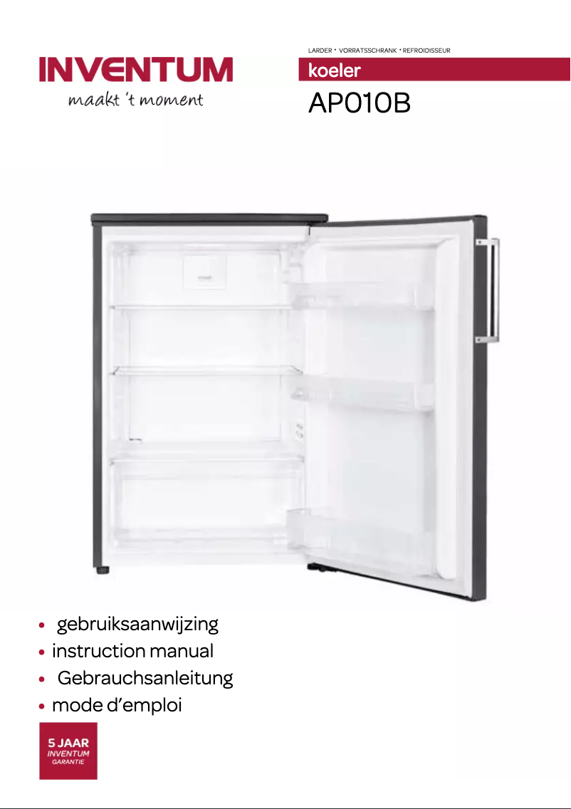 Page 1 of the manual User Manual Inventum AP010B