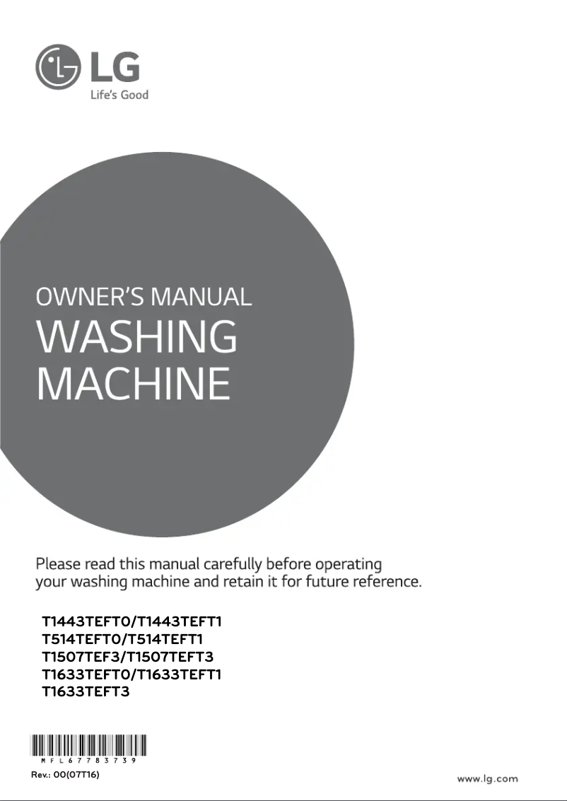 Page n°1 - Manuel utilisateur LG T514TEFT0