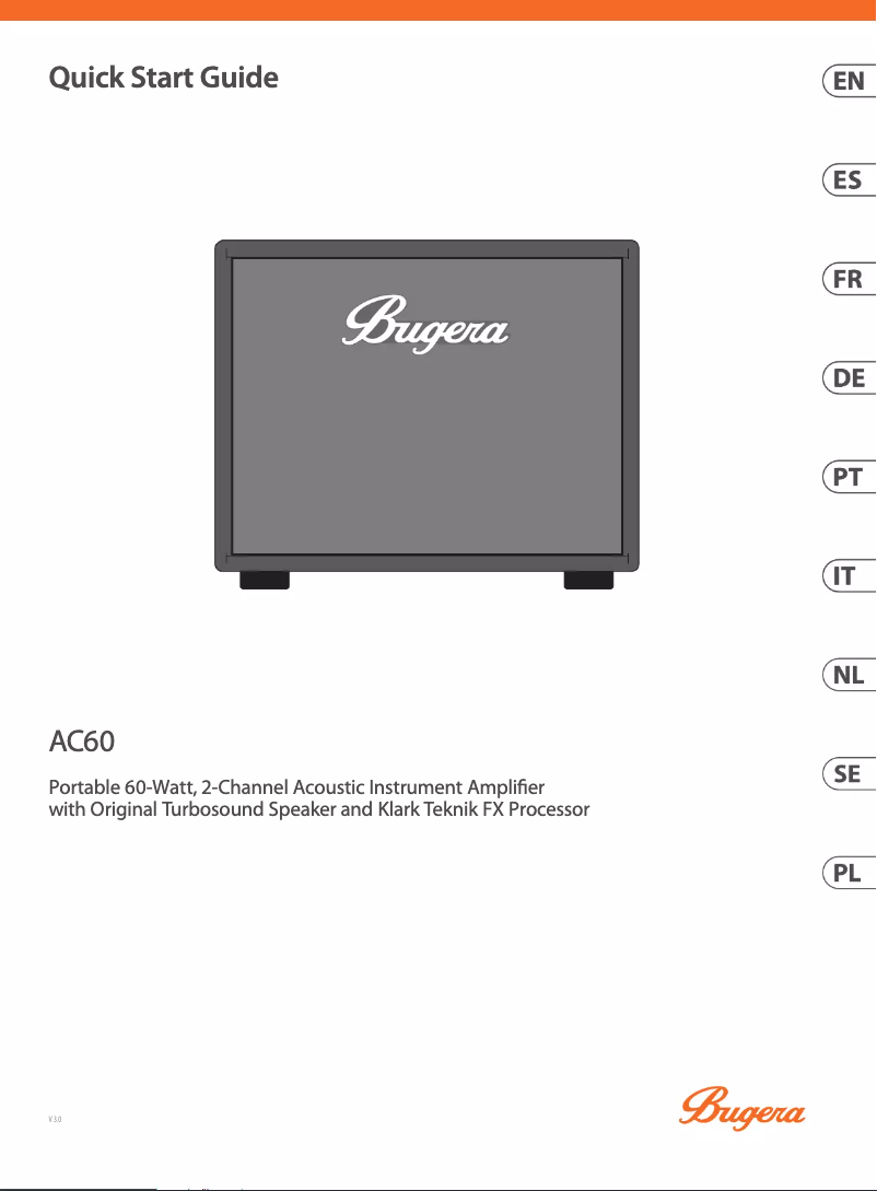 Page n°1 - Guide de démarrage rapide Bugera AC60
