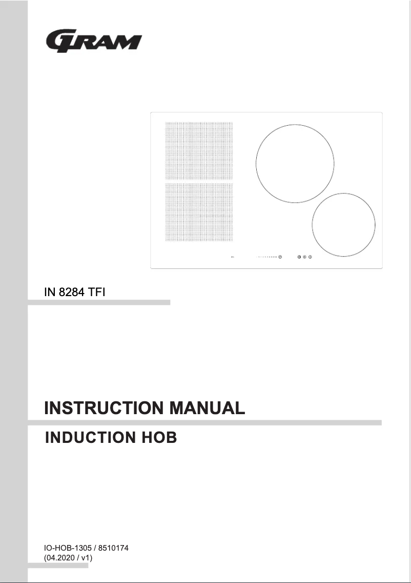 Page 1 de la notice Manuel utilisateur Gram IN 8284 TFI