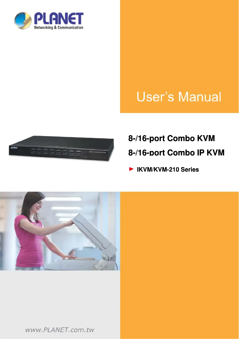 Page n°1 - Manuel utilisateur Planet KVM-210-16