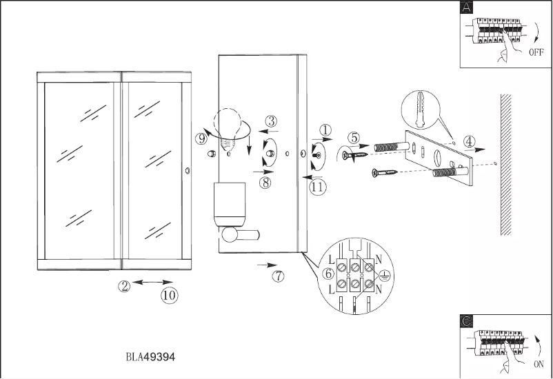 Page 1 de la notice Manuel utilisateur Eglo Vintage Charterouse
