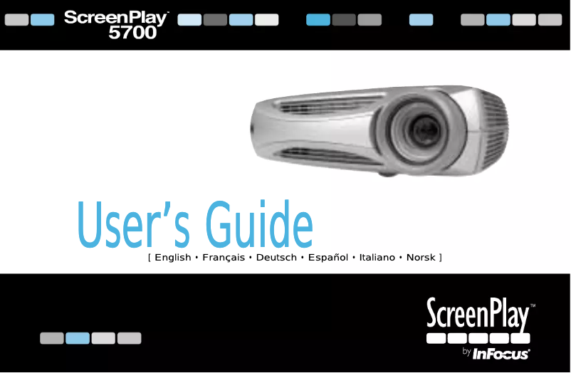 Image de la première page du manuel de l'appareil ScreenPlay SP5700