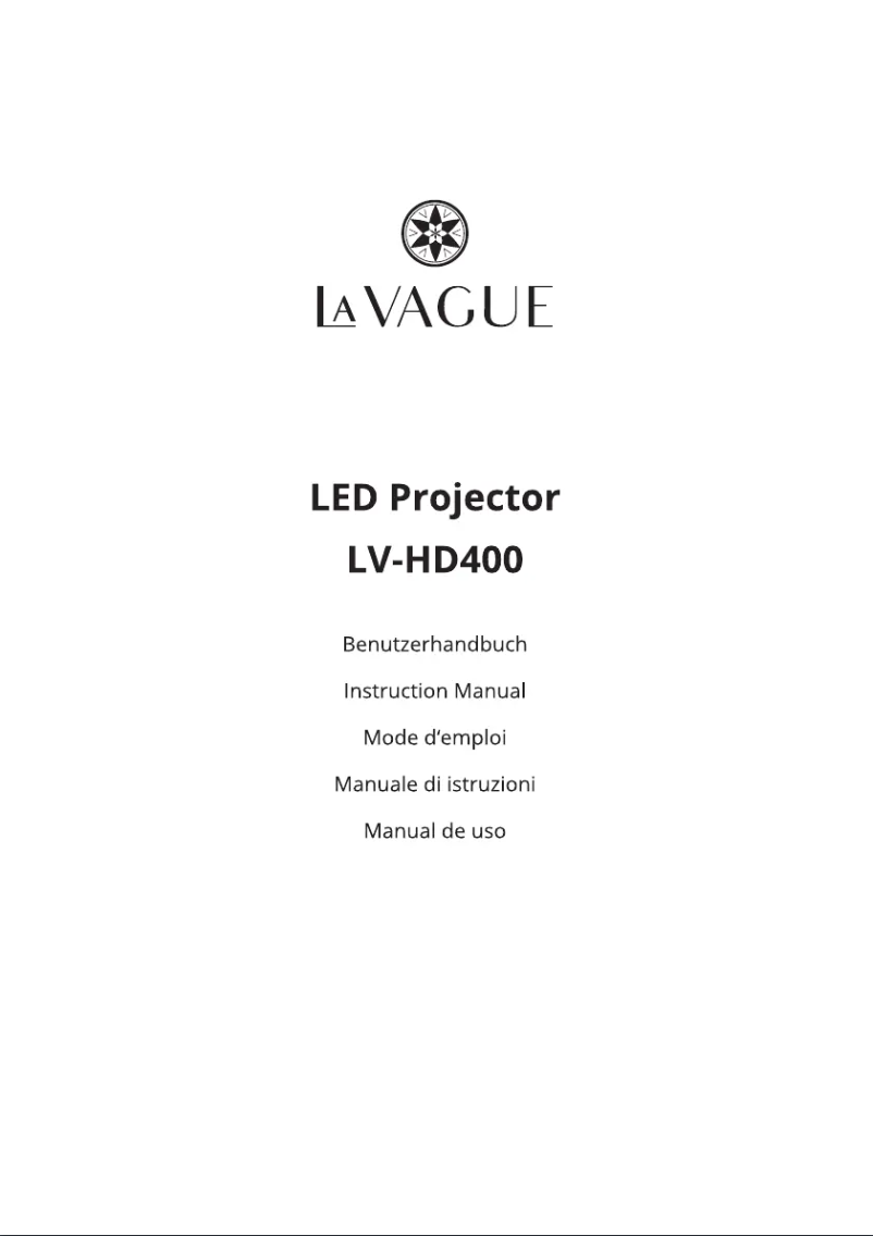 Page n°1 - Manuel utilisateur LA VAGUE LV-HD400