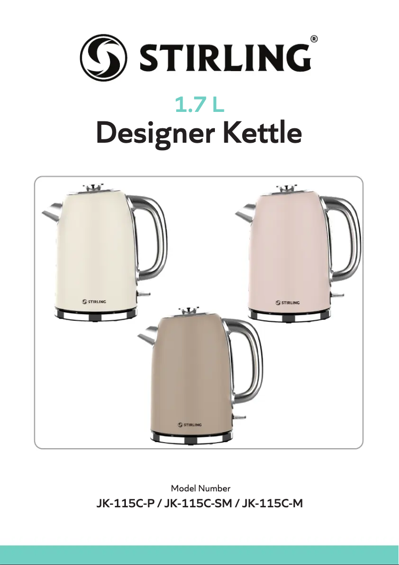 Page 1 de la notice Guide de démarrage rapide Stirling JK-115C-P