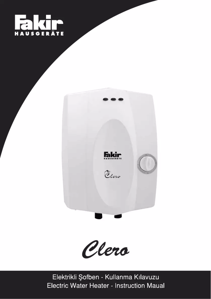 Page 1 de la notice Manuel utilisateur Fakir Clero