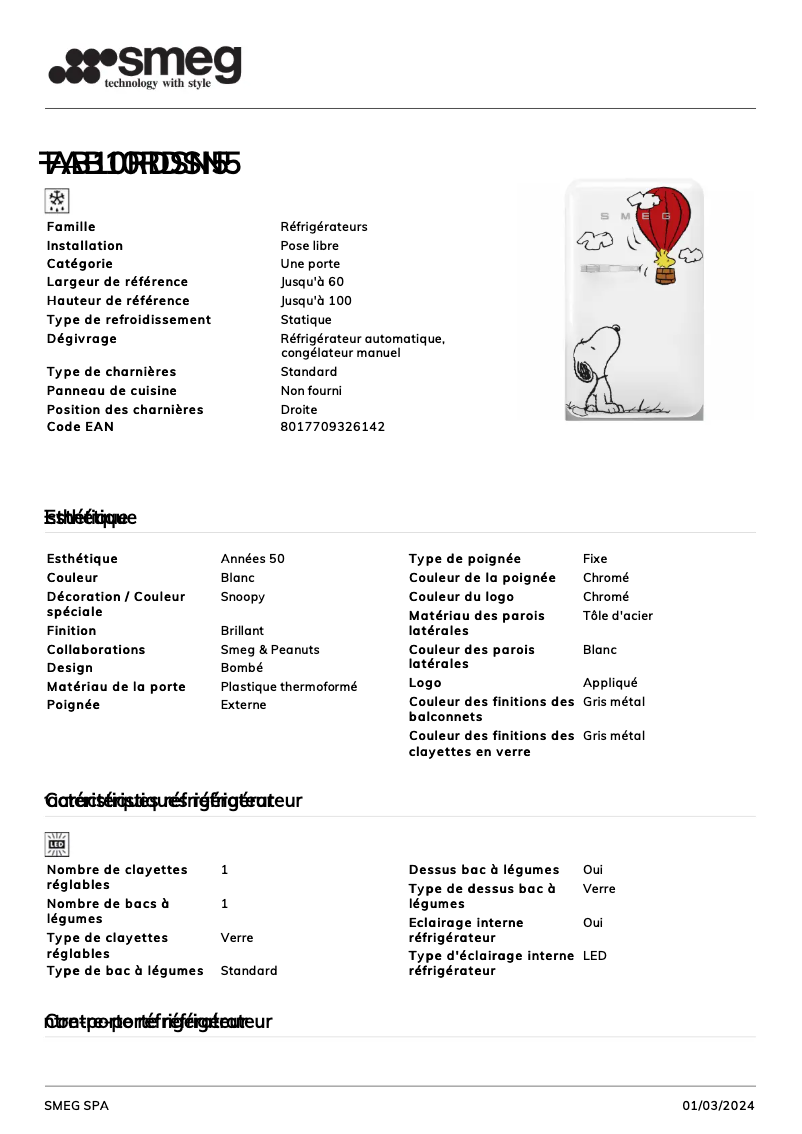 Image de la première page du manuel de l'appareil FAB10RDSN5