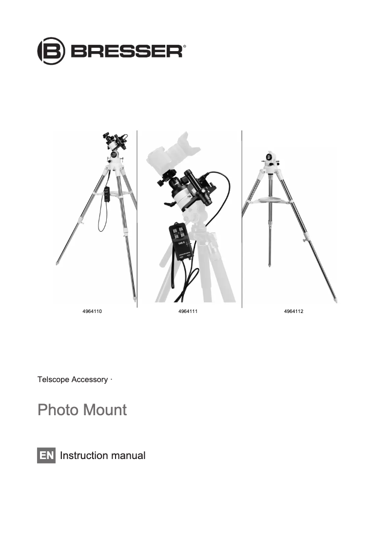 Page n°1 - Manuel utilisateur Bresser 4964110