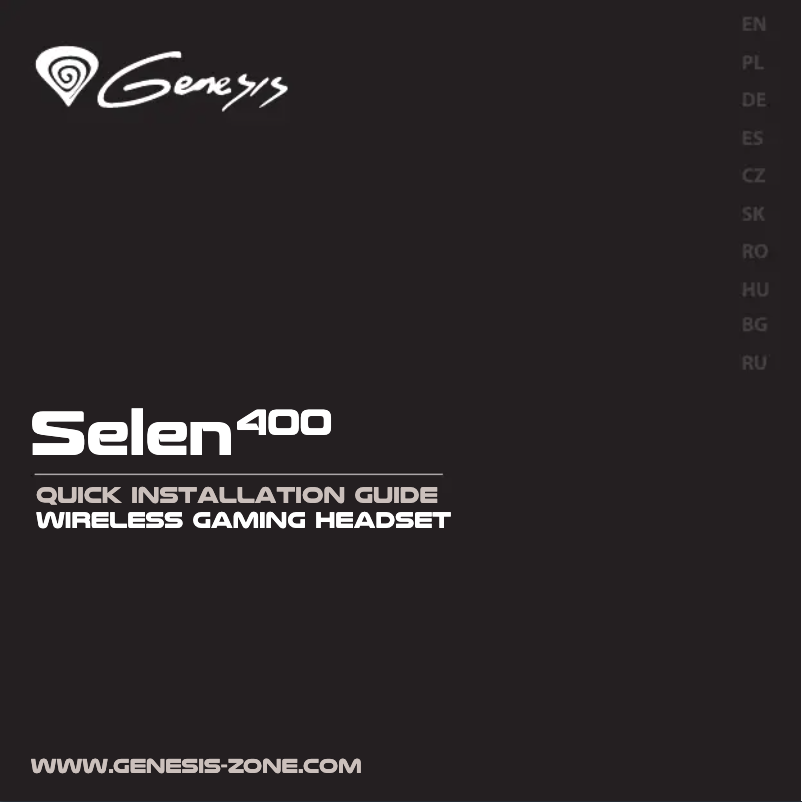 Página 1 del manual Manual de usuario Genesis Selen 400