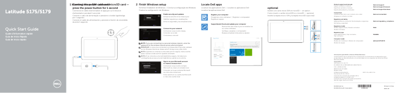 Image de la première page du manuel de l'appareil Latitude 5175