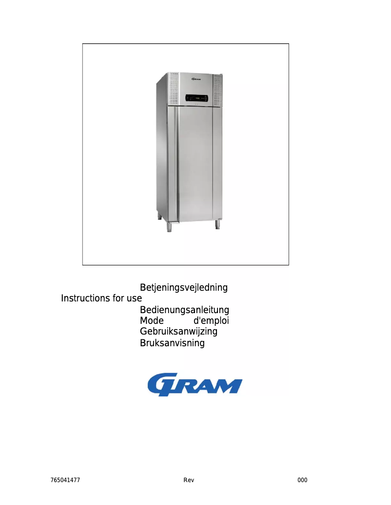 Page 1 de la notice Manuel utilisateur Gram SF 930