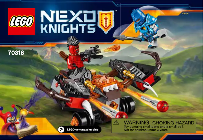 Image de la première page du manuel de l'appareil Nexo Knights 70318