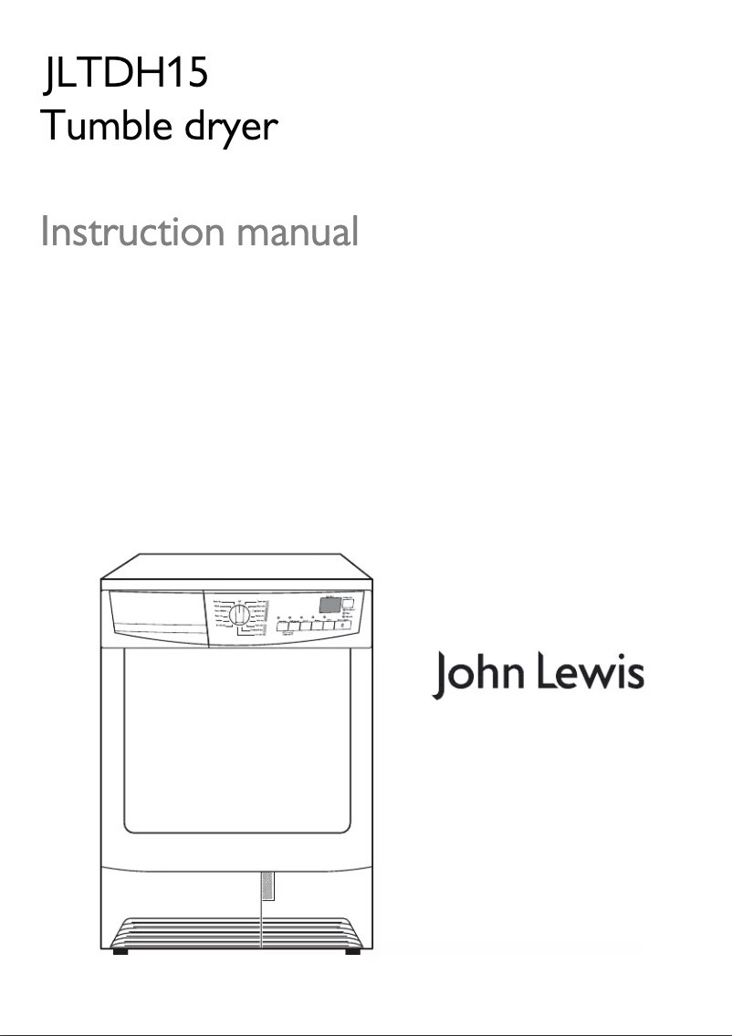 Page 1 de la notice Manuel utilisateur John Lewis JLTDH 15