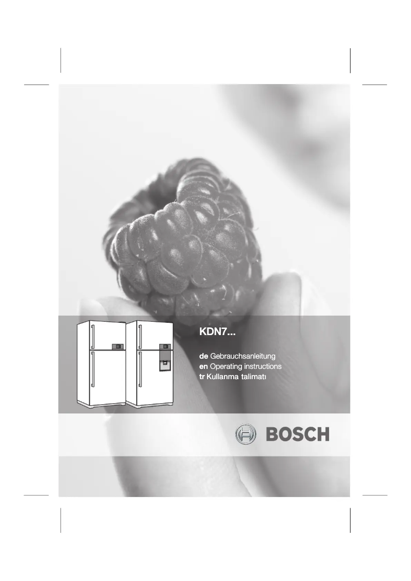 Página 1 del manual Manual de usuario Bosch KDN75A10NE