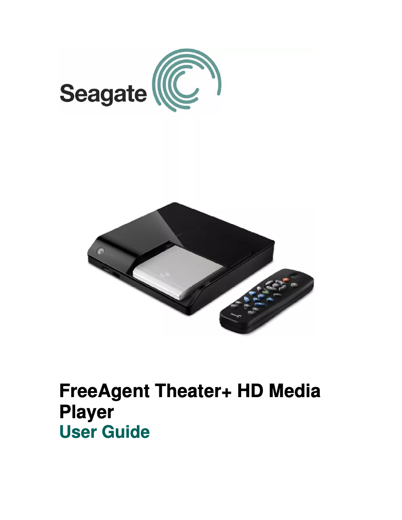 Page 1 de la notice Mode d'emploi Seagate FreeAgent Theater