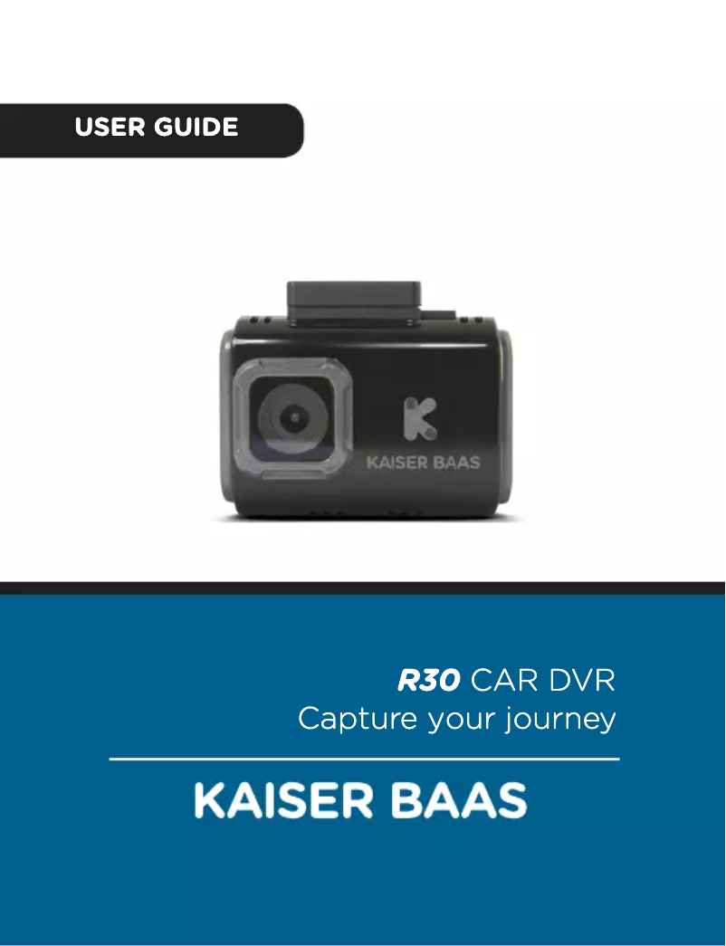 Page 1 de la notice Manuel utilisateur Kaiser Baas R30