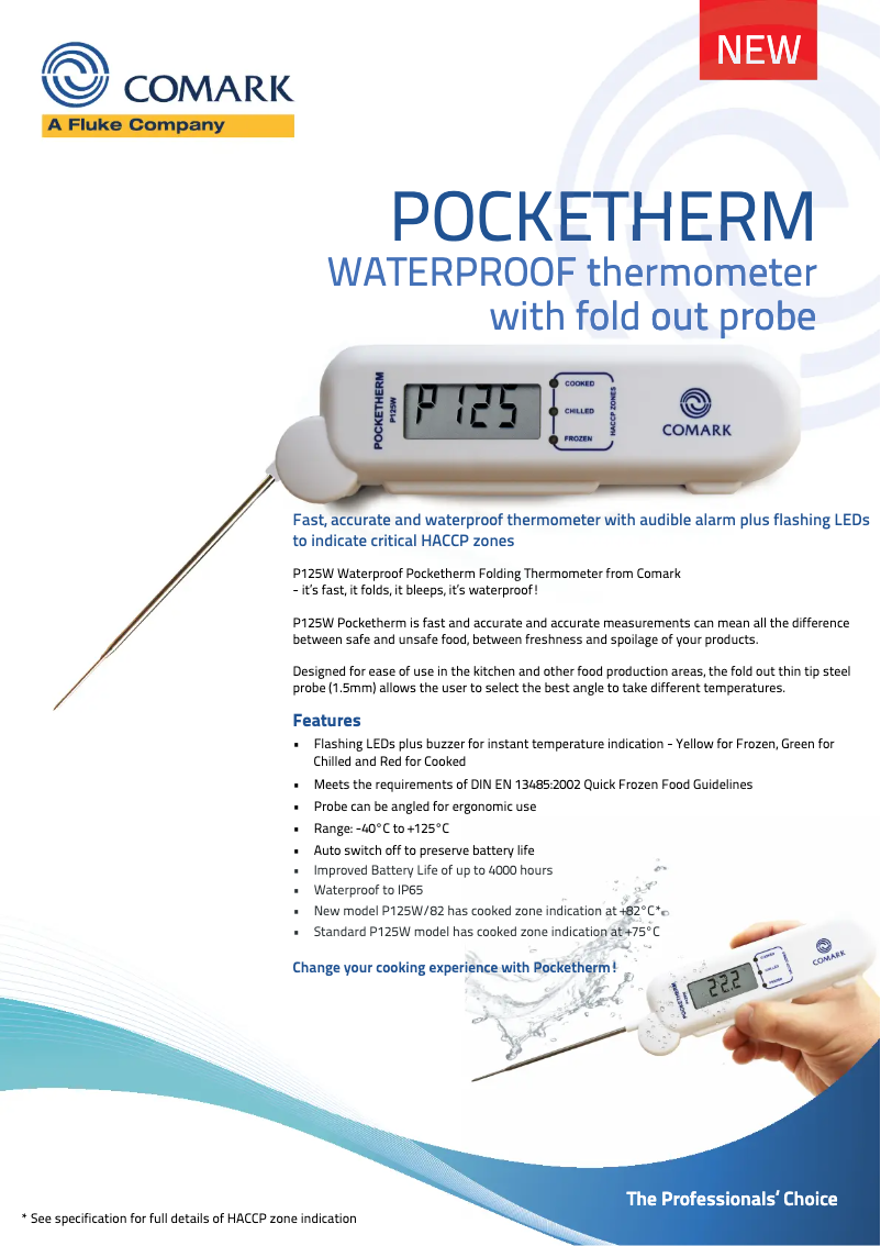 Image de la première page du manuel de l'appareil P125W