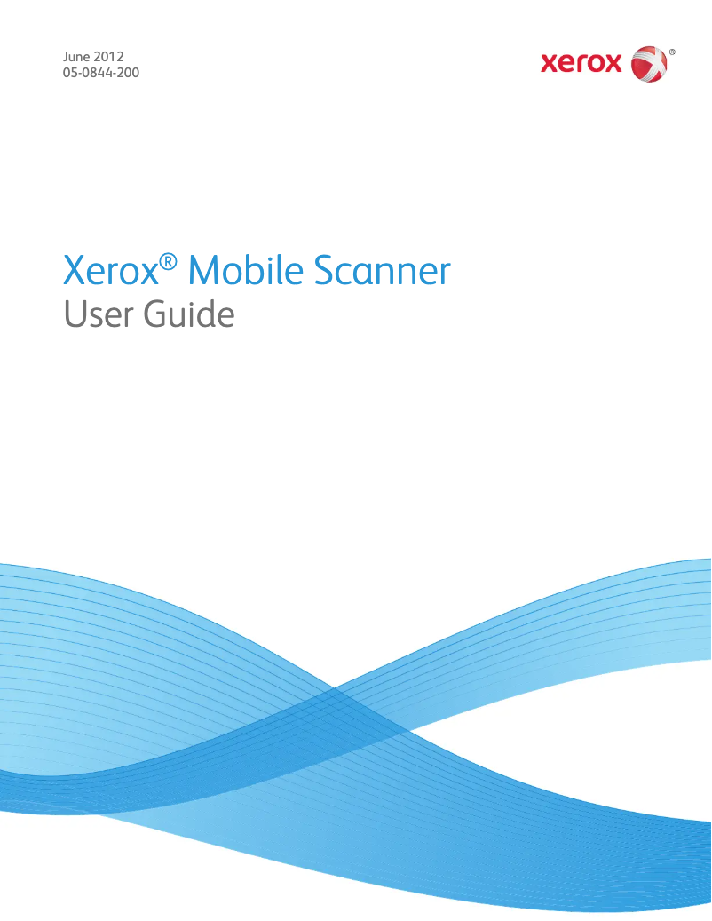 Page n°1 - Manuel utilisateur Xerox Mobile Scanner
