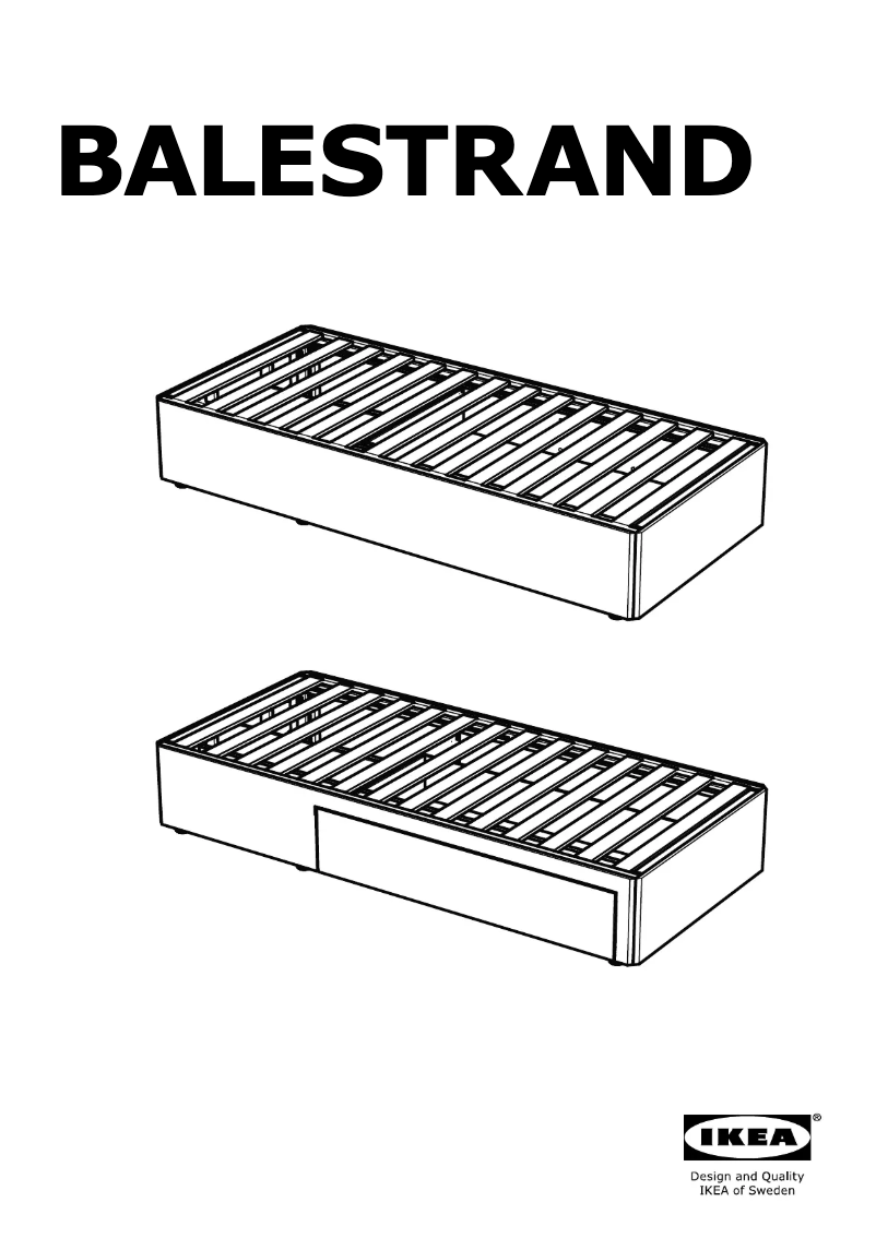 Page 1 de la notice Manuel utilisateur Ikea BALESTRAND 404.096.38