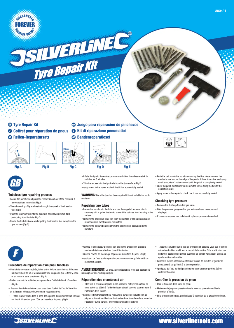 Image de la première page du manuel de l'appareil 380421