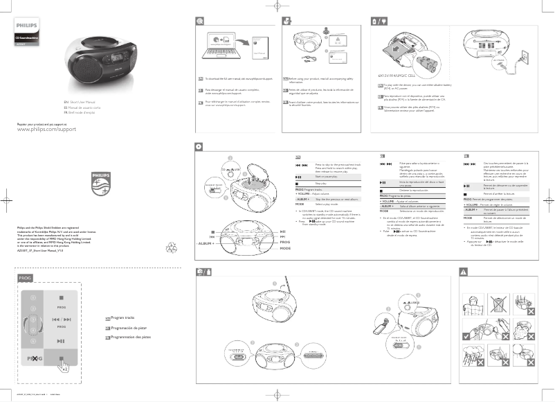 Imagen de la primera página del manual del dispositivo AZ330T