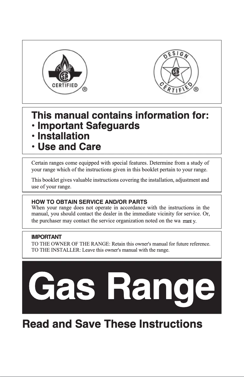 Page 1 de la notice Manuel d'utilisation et d'entretien Summit WNM6307DK