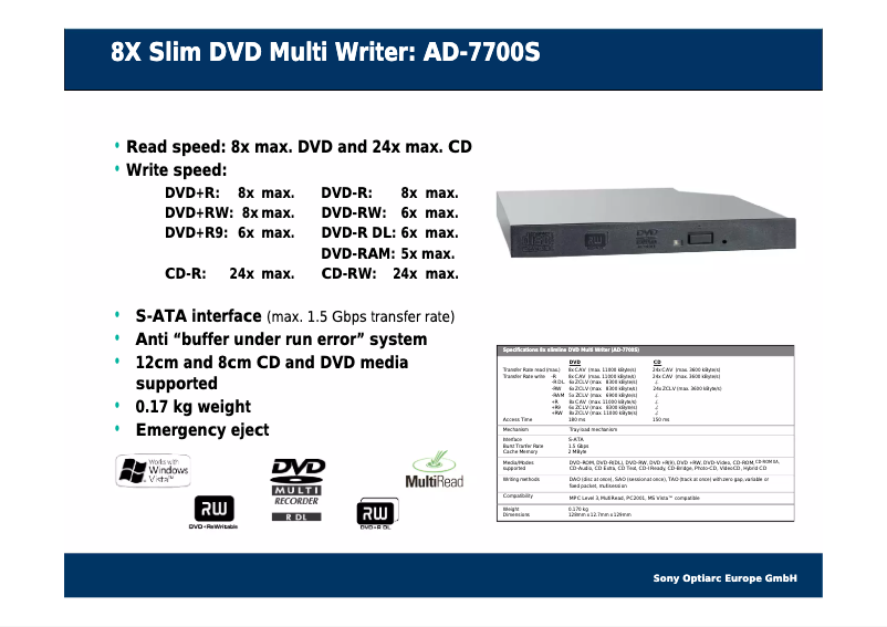 Image de la première page du manuel de l'appareil AD-7700S