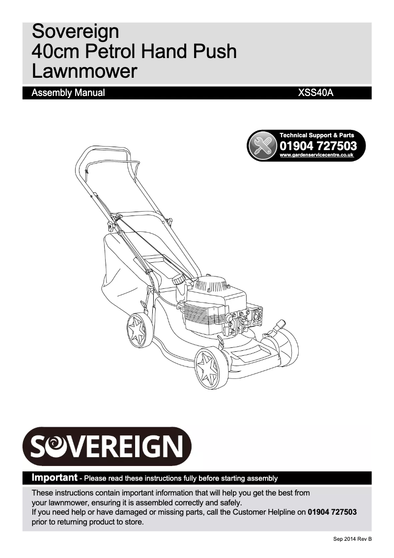 Image de la première page du manuel de l'appareil XSS40A