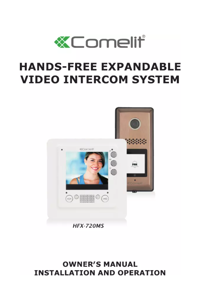 Page 1 de la notice Manuel utilisateur Comelit HFX-720MS