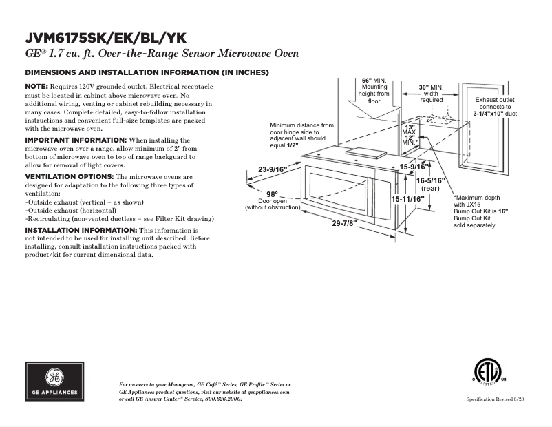 Image de la première page du manuel de l'appareil JVM6175SKSS