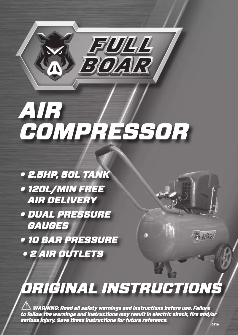 Page n°1 - Manuel utilisateur Full Boar FBT-5100U