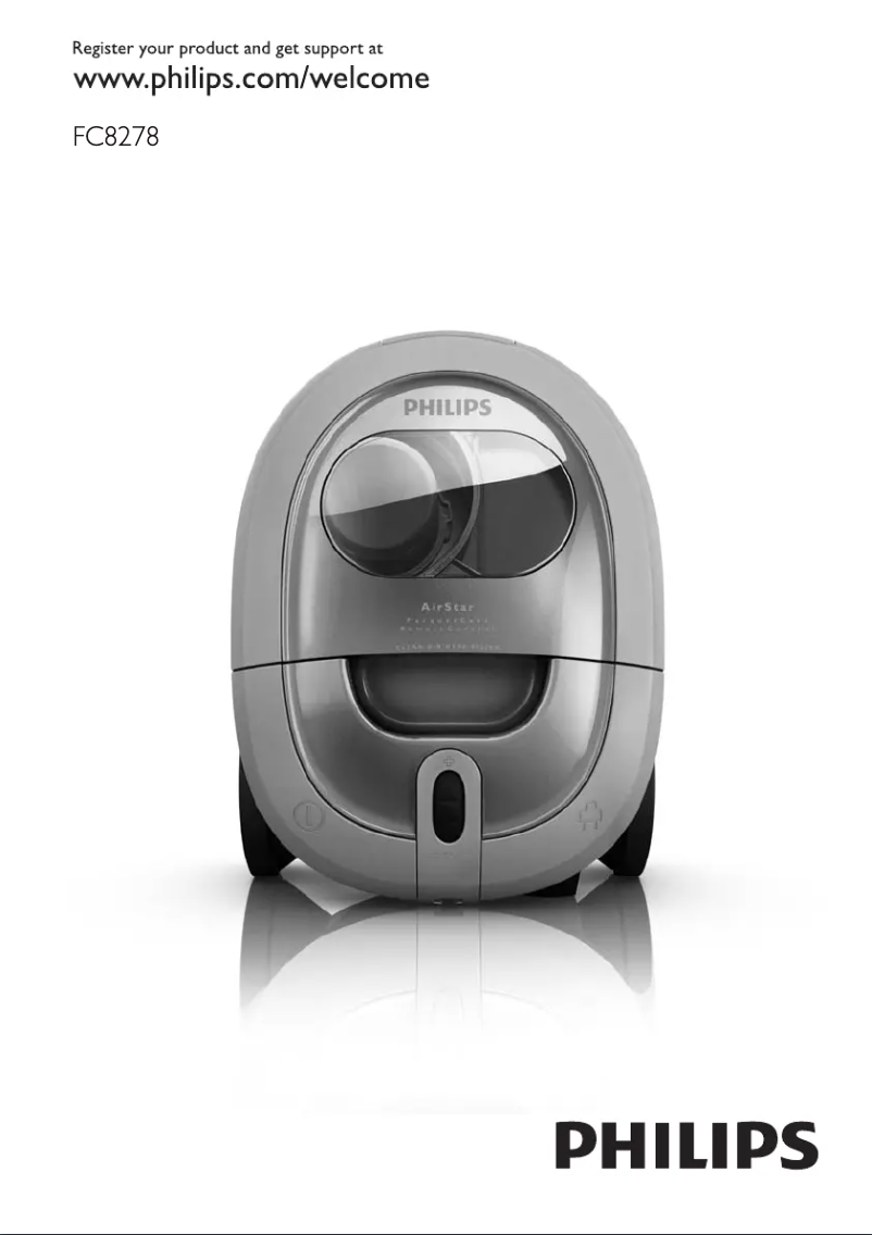 Page 1 de la notice Manuel utilisateur Philips AirStar FC8278