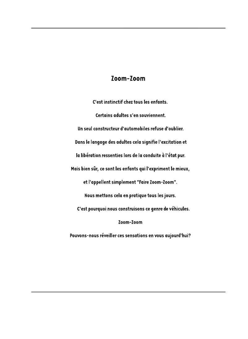 Page 1 de la notice Manuel utilisateur Mazda MX-5 (2019)